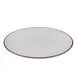 ID Fine 5324899 Round Coupe Rim China Plate, 9.83" x 9.83" x 1" Modest Maroon Fine China 2 image