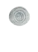 ID Fine 5327583 1972 Coupe Plate, 10.6" x 9.6" Swirl Grey Stoneware Coupe Rim 1 image