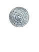 ID Fine 5327589 1972 Coupe Plate, 8.25" Swirl Blue Vitrified Stoneware Ceramic, Round Coupe Rim 1 image