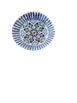 ID Fine 5327729 1972 Coupe Plate, 8.3" x 7.5" Cordoba Blue Vitrified Stoneware Round Coupe Rim 1 image
