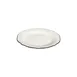 ID Fine 5335873 1972 Coupe Plate, 8.26" Round Porcelain Dinner Plate, Black Line Fulya, Dishwasher Safe 2 image