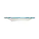 ID Fine 5335907 1972 Coupe Plate, 11.42" Porcelain Plate, Teal Line Fulya, Rim, Dishwasher Safe 2 image