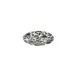 ID Fine 5335915 1972 Coupe Plate, 5.91" Round Porcelain Plate Herba Black Fulya, Dishwasher Safe 2 image