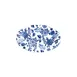 ID Fine 5336728 Rectangular China Platter 8.27" x 4.1" Herba Blu Fulya Finish Elegant Dinnerware Tray 2 image