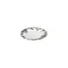 ID Fine 5336889 1972 Coupe Plate, 5.91" Round Porcelain, Silva Black Fulya Finish, Dishwasher Safe 1 image