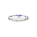 ID Fine 5336909 Oval Platter, 8.27" x 4.1" Silva Blue Fulya China Oval Serving Tray - 1/Each 1 image