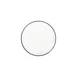 ID Fine 5337283 China Plate - 11.22" Diameter Round Coupe Rim Fine China, Modest Black - 1/Each 1 image