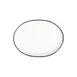 ID Fine 5337291 Oval Fine China Platter, 9.63" x 13", Modest Black, Dishwasher Safe 1 image