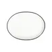 ID Fine 5337292 - Oval Fine China Platter, 10.63" x 14.63", Black Finish, Dishwasher Safe - 1/Each 1 image