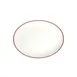 ID Fine 5337310 Oval Platter, 9.63" x 13" Fine China, Modest Maroon, Dishwasher Safe, Serving Tray 1 image