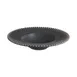 ID Fine 5340237 11.6" Black Fine China Plate, 16 oz Capacity, Deep Rim, Round Shape, Reckless Design 1 image