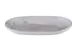ID Fine 5340321 Oval China Platter, 14.57" x 9.6" Grey Fine China with Surf Finish 1 image