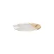 ID Fine 5340724 Roots Platter, 9" x 5.5" Premium Stoneware Ceramic, Cameo Sonnet Design 1 image