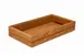 Select Concept BQ003L Stackable Oak Flatware Holder, 12.79"W x 6.9"D x 2.2"H, Black/Cherry Finish Cutlery Bin 1 image