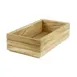 Select Concept BQ017L Stackable Oak Wood Cutlery Bin with 1 Compartment, 6.89"W x 12.8"D x 3.42"H, Available in Black/Cherry 1 image