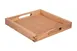 Select Concept BQ091L Serving Tray, Square Oak, Patterned, 11" x 11" x 1.96" - 1/Each 1 image