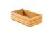 Select Concept BQ205L Stackable Oak Cutlery Bin, 6.39"W x 10.07"D x 3.34"H, Black/Cherry Wood, Holds GN 1/4 1 image