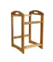 Select Concept BQ207L Display Stand, 2-Tier Oak, 11.490"W x 11.690"D x 19.400"H, Holds GN 1/2 1 image