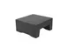 Select Concept BQ210B Black Wood Square Display Riser, 8.260" W x 8.260" D x 3.930" H – Tiered Stand 1 image