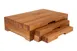 Select Concept BQ214L 3‑Step Riser, 9.840" x 15.740" x 3.740" Black Oak Wood Display Stand 1 image
