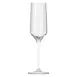 Royal Leerdam RL-1005808 Carre Optics Champagne Glass, 7.5 oz, 2.19" Dia x 9.06" H, Clear Glass 1 image