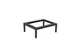 Select Concept SEL018 Low Riser Display Stand, 9.170"W x 11.290"D x 4.090"H, Black Steel Base with Wood Support, Holds GN 1/2 1 image