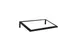 Select Concept SEL026 Low Tilt Riser, 11.410"x19.370"x4.090" Black Steel, Wood Base, Holds GN 1/1 1 image