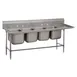 Advance Tabco 94-64-72-36R (4) Four Compartment Sink 1 image