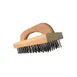 Alfa International 0015 Block Brush - 9-1/4" x 3-3/4", 1-1/4" Steel Wire Bristles, Hard Wood 1 image