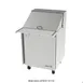 Asber APTM 27 12 P 27" 1-Door Mega Top Sandwich and Salad Prep Table, 12 Pans, Stainless Steel 1 image
