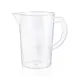 Carlisle 02365 Araven Measuring Cup, 2.1 qt., Handle, Scale, Clear, BPA Free, Polypropylene 1 image