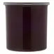 Carlisle 030101 Classic Crock, 1.2 qt., Brown, SAN, High-Gloss Finish, Snap-On Lid - 1/Each 2 image