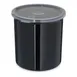 Carlisle 030103 Classic Crock, 1.2 qt., Black, SAN, High-Gloss Finish, Snap-On Lid - 1/Each 1 image