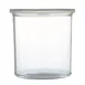 Carlisle 030107 Classic Crock, 1.2 qt., Clear, SAN, Snap-on Lid, Dishwasher Safe - 1/Each 2 image