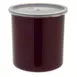 Carlisle 030201 Classic Crock, 2.7 qt., Brown, SAN, High-Gloss Finish, Snap-On Lid - 1/Each 1 image
