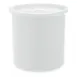 Carlisle 030202 Classic Crock, 2.7 qt., White, SAN, Snap-on Lid, Dishwasher Safe 1 image
