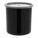 Carlisle 030203 Classic Crock, 2.7 qt., Black, SAN, High-Gloss Finish, Snap-On Lid 1 image