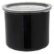 Carlisle 030403 Crock, 4 qt., Black SAN, 7" Diameter, Snap-On Lid, Dishwasher Safe, 0°F‑180°F 1 image