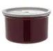 Carlisle 031601 Classic Crock, 1.5 qt., Brown, SAN, Snap-on Lid, Dishwasher Safe 1 image