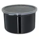 Carlisle 031603 Classic Crock, 1.5 qt., Black, SAN, High-Gloss Finish, Dishwasher Safe - 1/Each 1 image