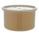 Carlisle 031606 Classic Crock, 1.5 qt., Beige, SAN, High-Gloss Finish, Snap-On Lid 1 image
