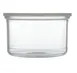 Carlisle 031607 Classic Crock, 1.5 qt., Clear, 6" Round, Snap-on Lid, SAN, Dishwasher Safe 2 image