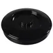 Carlisle 047503 Tortilla Server 7½" with Lid, Stackable, Recessed Knob, Black Polypropylene, NSF 1 image