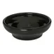Carlisle 087503 - 5 oz Round Salsa Dish, 4" Black Melamine, Dishwasher Safe, Stackable, BPA Free 1 image