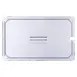 Carlisle 10211U07 StorPlus Lid – 1/1 Food Pan, Handled, Spoon‑Notched, Clear Polycarbonate, NSF 2 image