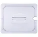 Carlisle 10231U07 StorPlus Lid, 1/2-Size Handled Notched Polycarbonate Clear - Made in USA 2 image