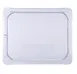 Carlisle 10236U07 StorPlus Universal Lid, 1/2-size, Flat, Polycarbonate, Clear, NSF, Made in USA 2 image
