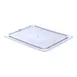 Carlisle 10236U07 StorPlus Universal Lid, 1/2-size, Flat, Polycarbonate, Clear, NSF, Made in USA 1 image