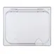 Carlisle 10239Z07 StorPlus EZ Access Universal Lid, 1/2‑Size Hinged Notched Polycarbonate Clear 2 image
