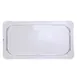 Carlisle 10276U07 StorPlus Lid, 1/3-Size Food Pan, Flat, Polycarbonate, Clear, Made in USA 2 image
